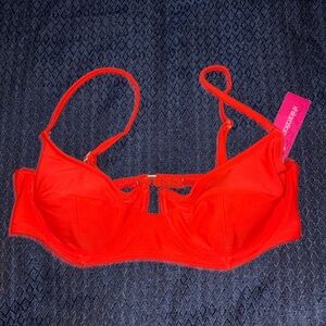 Xhilaration Red Underwire Bra with Adjustable Straps